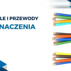 Trzy zbliżenia na końcówki kabli elektrycznych z kolorowymi przewodami.